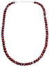 Southwestern Onyx And Oyster Shell Sterling Silver Bead Necklace BX120539